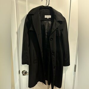 Calvin Klein Classic Black Trench Coat